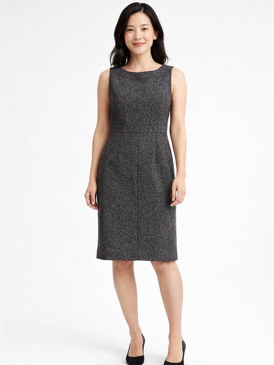 Ann Taylor Dresses & Skirts - Ann Taylor Petite Tweed Sheath Dress 6P Academia Work Career
